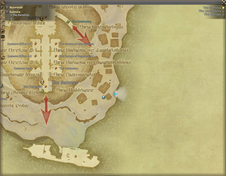 Overwrought Ondo Location screenshot / Final Fantasy XIV
