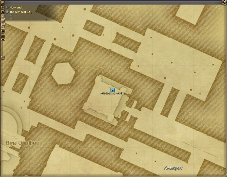Akadaemia Anyder Location screenshot / Final Fantasy XIV