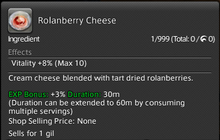 Rolanberry Cheese / Final Fantasy XIV