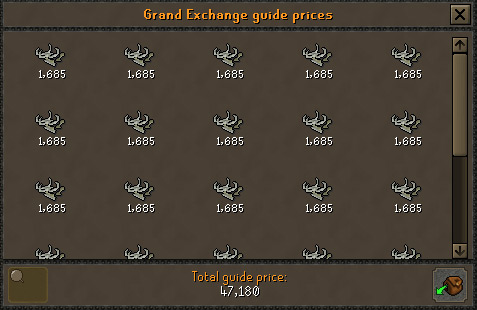 An inventory full of Wyrm bones / Old School RuneScape