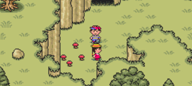  Mushroom Girl in peaceful Rest Valley area / Earthbound