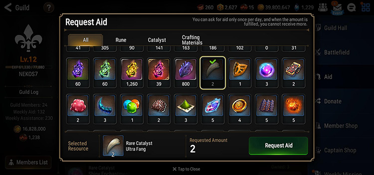 Guild Aid / Epic Seven