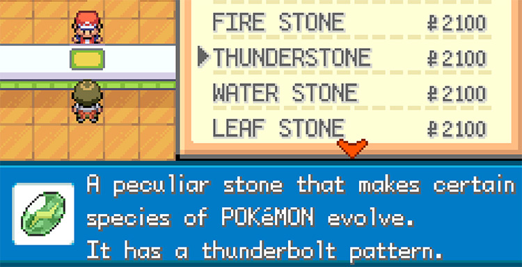 Buying the Thunderstone from the Celadon Department Store / Pokemon FRLG