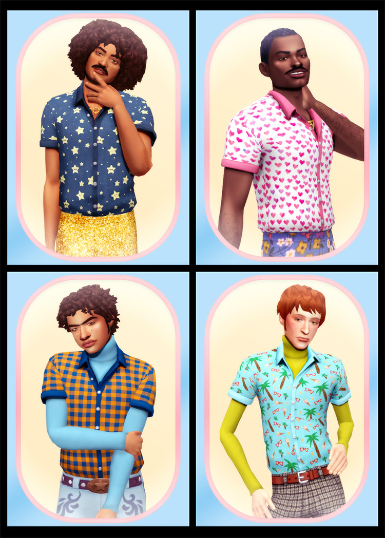 Arthur Shirt (Button Down) for Sims 4