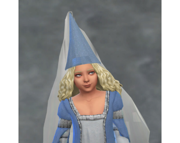 Lady Marian’s Cone Hennin for Girls by Medieval Sim Tailor & Carpenter for Sims 4