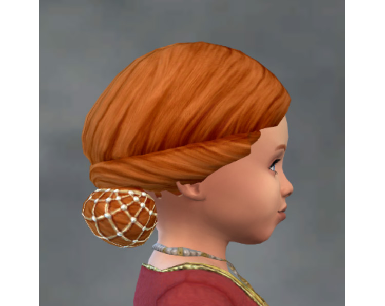 TSM Queen’s Net Hair for Little Girls by Medieval Sim Tailor & Carpenter TS4 CC