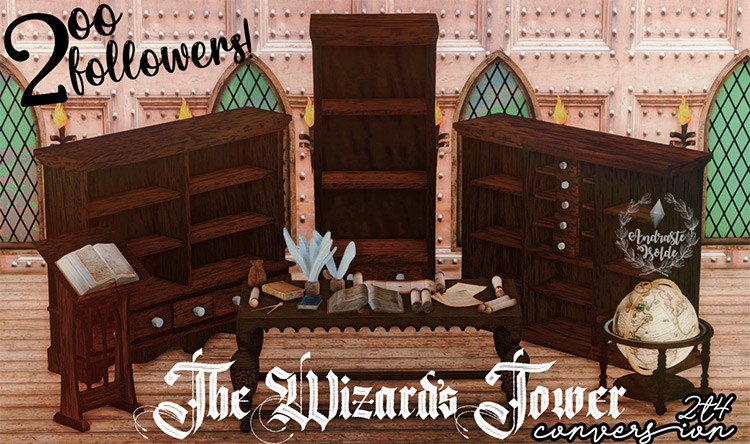 The Wizard’s Tower by andrasteisolde for Sims 4