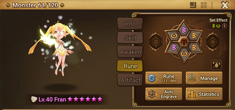 Fran in Summoners War