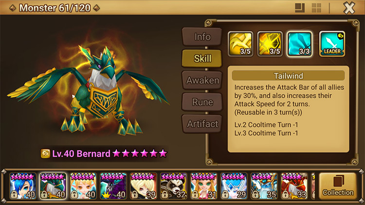 A 30% ATB increase and an Attack Speed buff in the same skill is very good / Summoners War