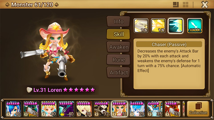 Chaser is a very powerful ability / Summoners War