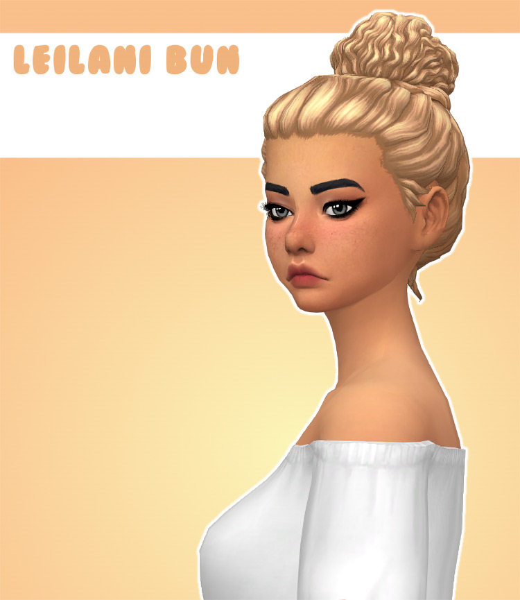 Leilani Bun (Maxis Match) / Sims 4 CC