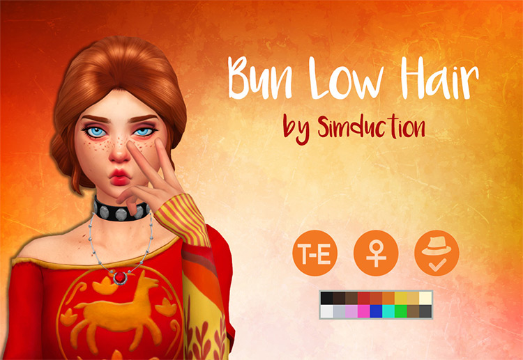 Sims 4 Maxis Match CC Bun Hairstyles  Girls   Guys    FandomSpot - 82