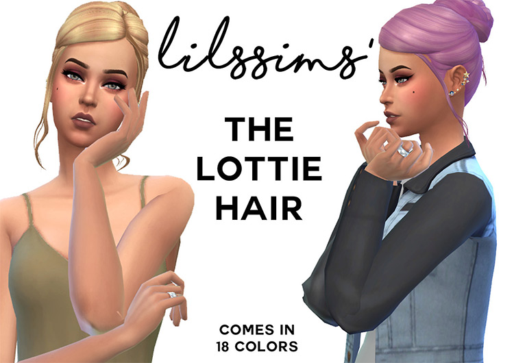 Sims 4 Maxis Match CC Bun Hairstyles  Girls   Guys    FandomSpot - 89