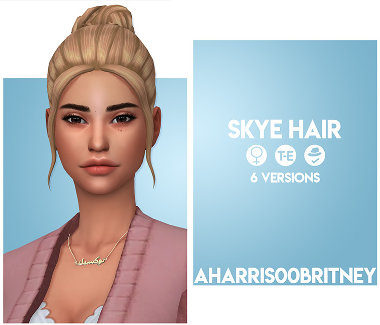 Sims 4 Maxis Match CC Bun Hairstyles  Girls   Guys    FandomSpot - 87