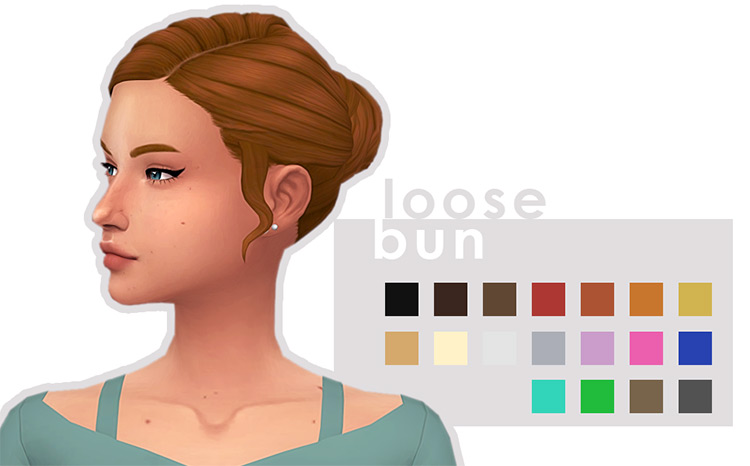 Sims 4 Maxis Match CC Bun Hairstyles  Girls   Guys    FandomSpot - 66