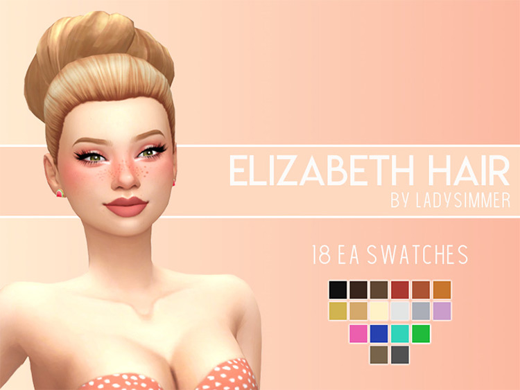 Elizabeth Hair (Maxis Match) / Sims 4 CC