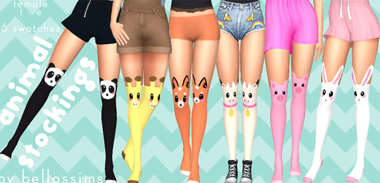 Adorable Animal Stockings / Sims 4 CC