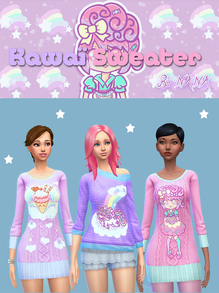 Kawai Sweater / Sims 4 CC