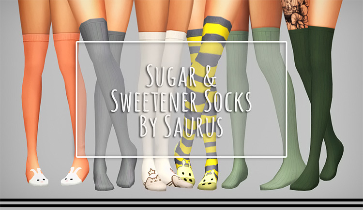 Sugar & Sweetener Socks / Sims 4 CC