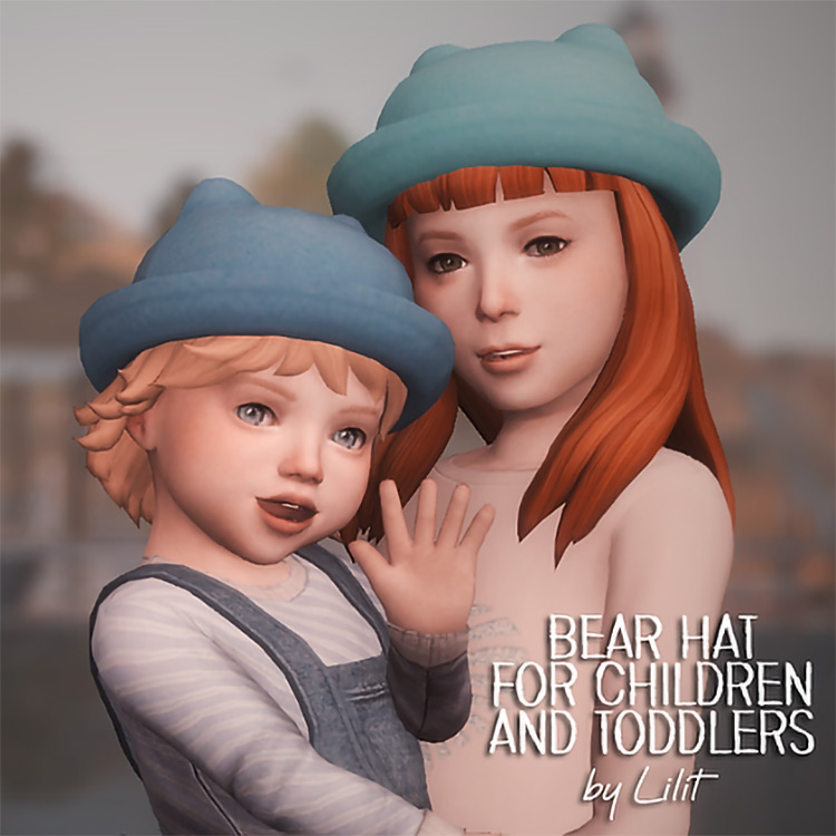 Bear Hat for Children and Toddlers / Sims 4 CC