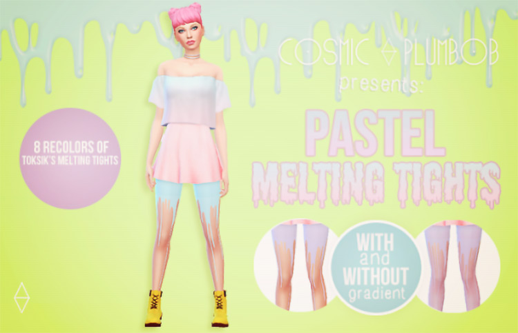 Pastel Melting Tights / Sims 4 CC