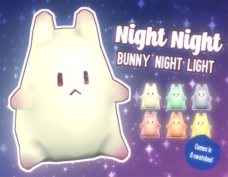 Night Night Bunny Light / Sims 4 CC