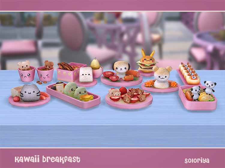 Kawaii Breakfast / Sims 4 CC