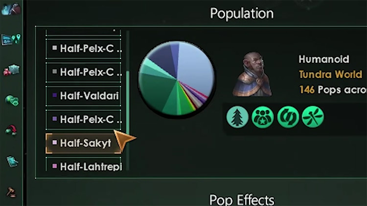 Fanatic Xenophile Population Tab / Stellaris