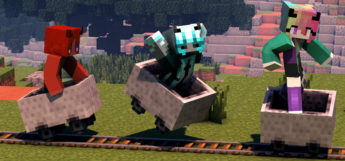 Skins with Horns in Carts (Minecraft)