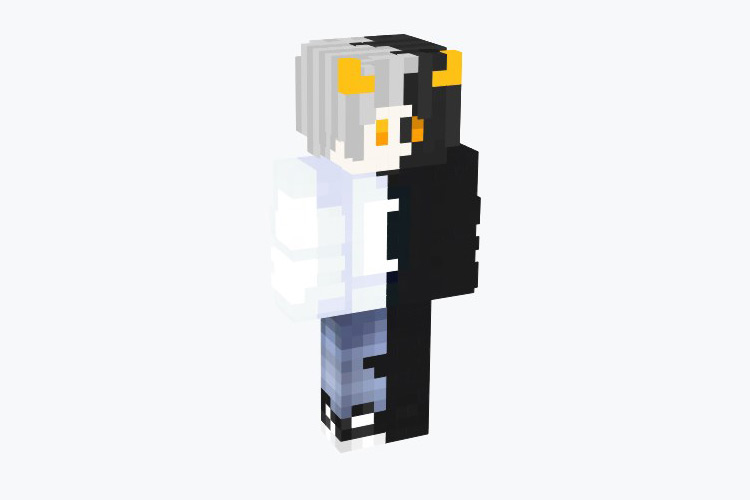 Demon Boy with Gold Horns Skin For Minecraft