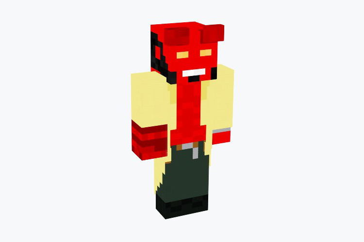 Hellboy Minecraft Skin