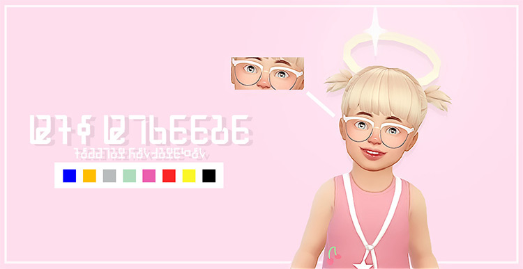 GTW Glasses Conversion Child to Toddler by glitchysims Sims 4 CC
