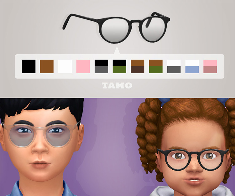 Bateman Glasses by Tamo for Sims 4