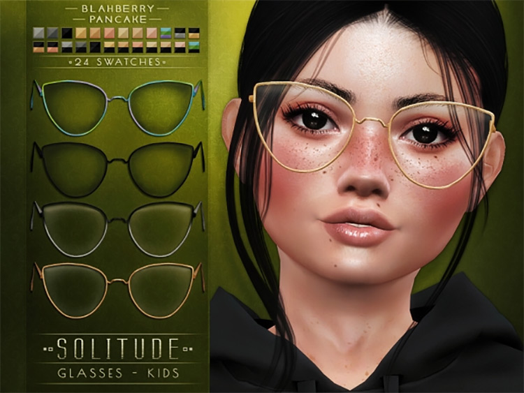 Solitude Glasses Kids by blahberry pancake TS4 CC