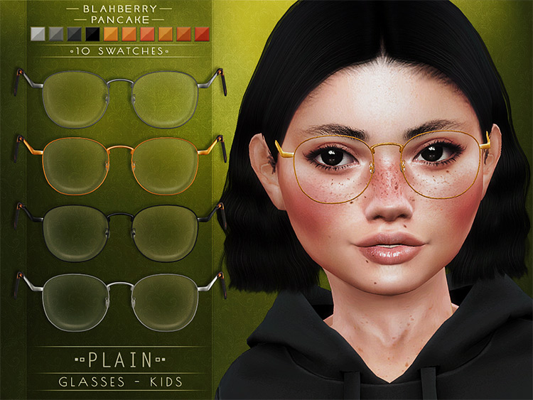 Plain Glasses by blahberry pancake TS4 CC