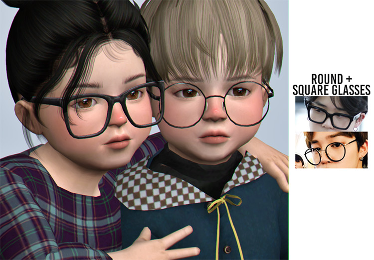 Glasses Pack by casteru Sims 4 CC