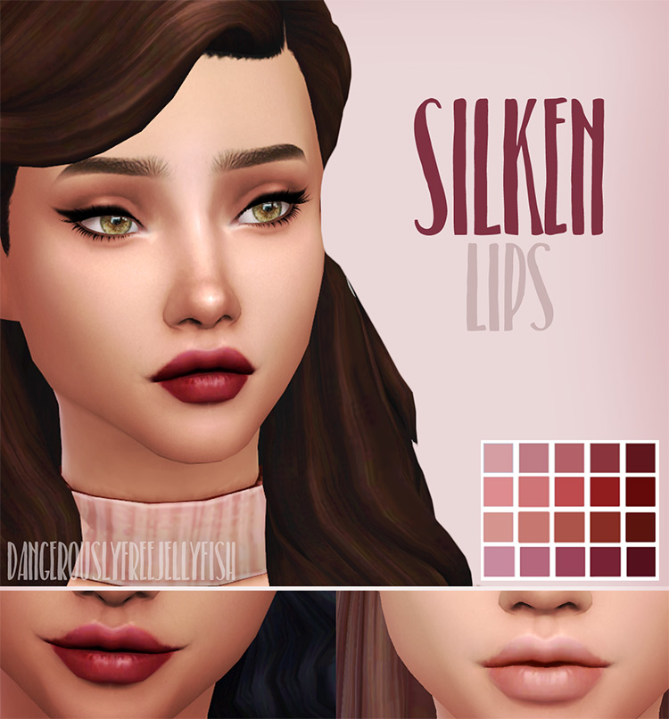 Silken Lips Sims 4 CC