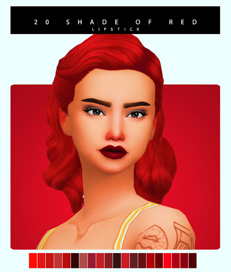 20 Shade of Red for Sims 4