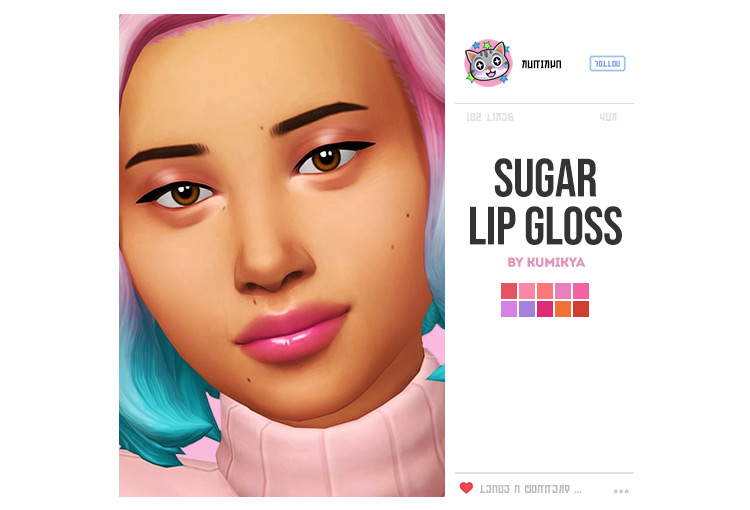 Sims 4 Maxis Match CC  Lips  Lipstick   Lip Gloss   FandomSpot - 81