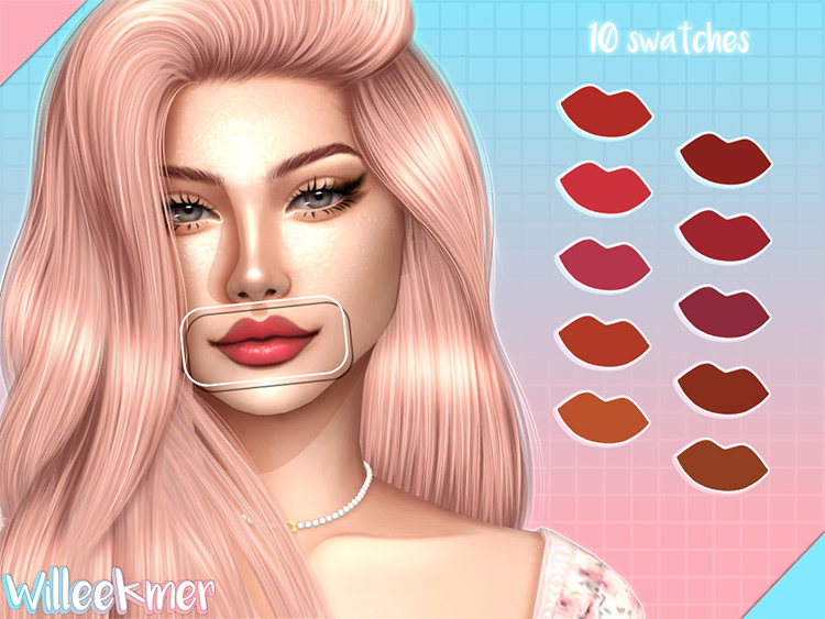 Sims 4 Maxis Match CC  Lips  Lipstick   Lip Gloss   FandomSpot - 52