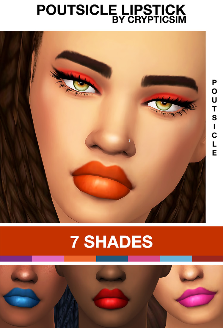 Poutsicle Lipstick Sims 4 CC