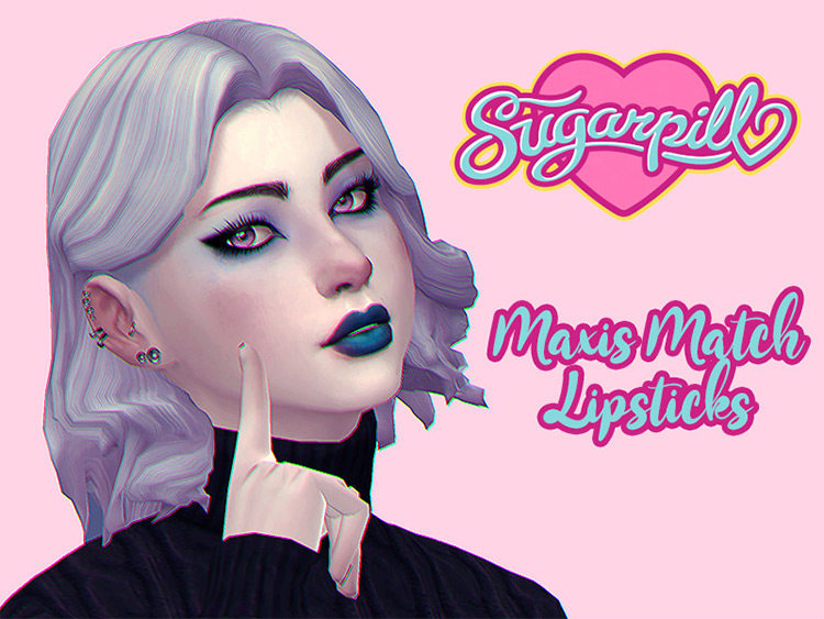 Simthropology’s Maxis Match Lipsticks for Sims 4