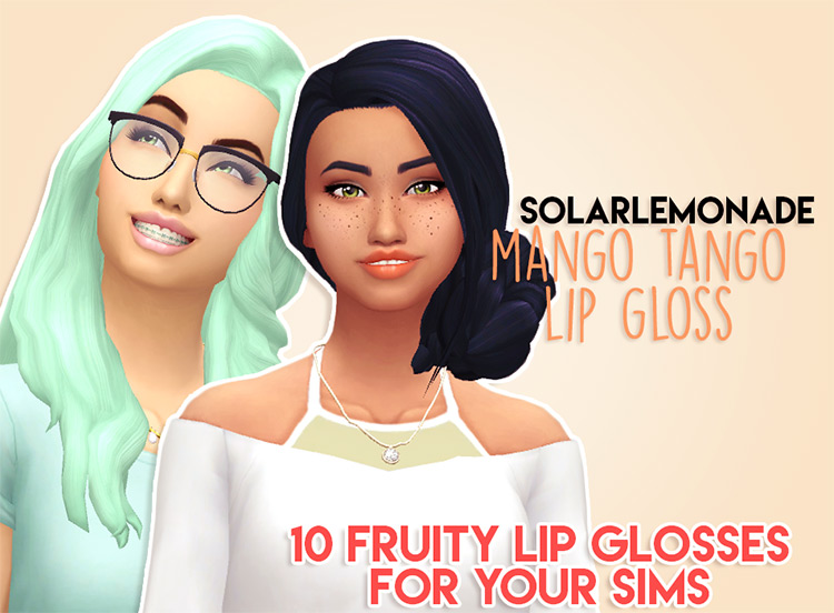 Sims 4 Maxis Match CC  Lips  Lipstick   Lip Gloss   FandomSpot - 78