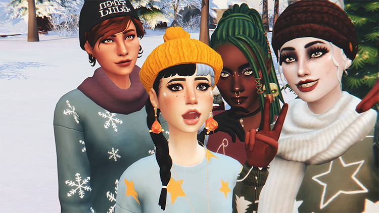 Snowdrop Sweater by AdresteaMoon / Sims 4 CC