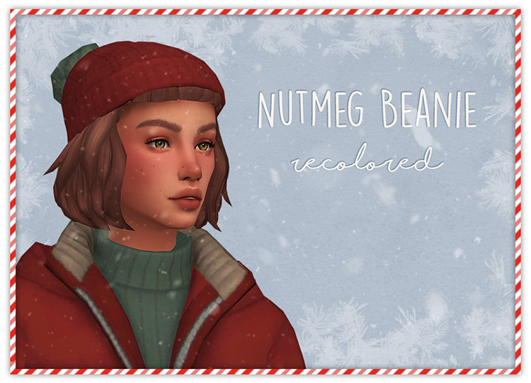 Nutmeg Beanie + Carrie Puffer by ajduckie / Sims 4 CC