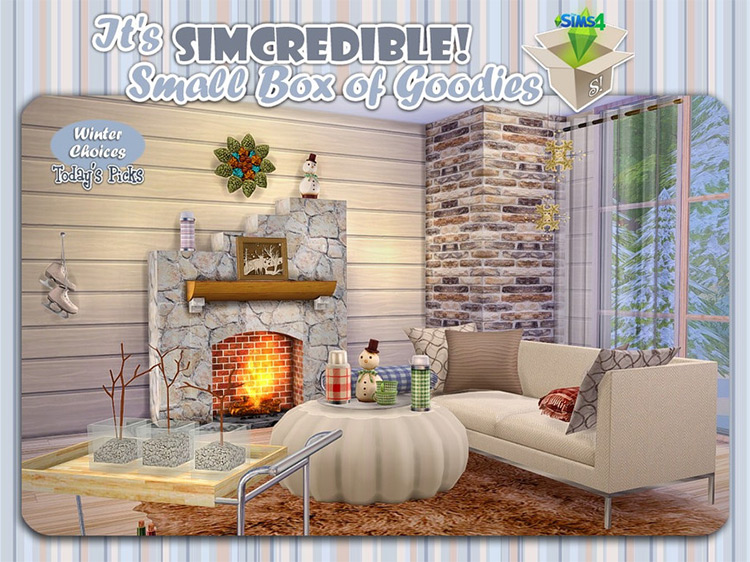Winter CC Decor & Furniture by SIMcredible! / TS4 CC