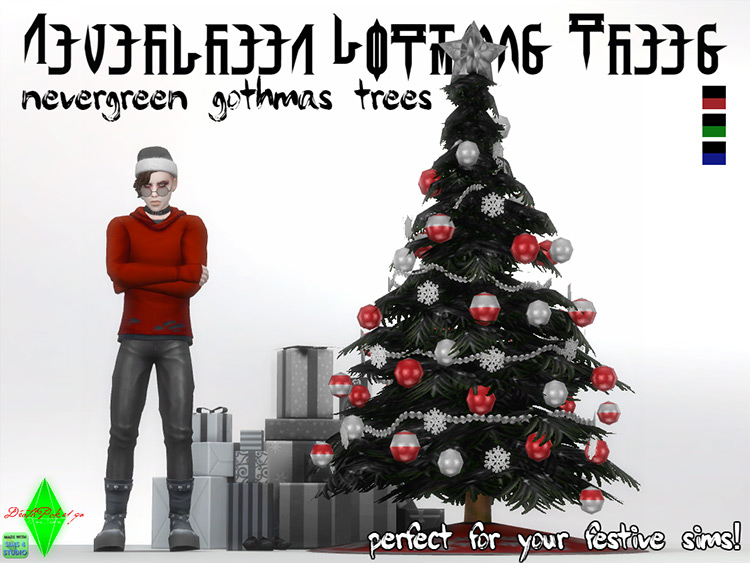 Nevergreen Gothmas Tree by deathpoke1qa Sims 4 CC