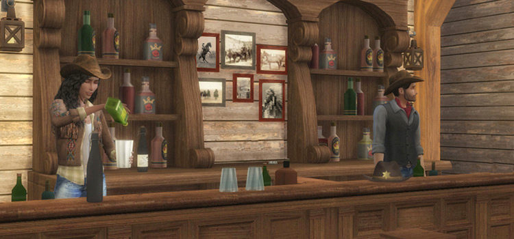 Best Bar & Lounge Clutter CC for The Sims 4