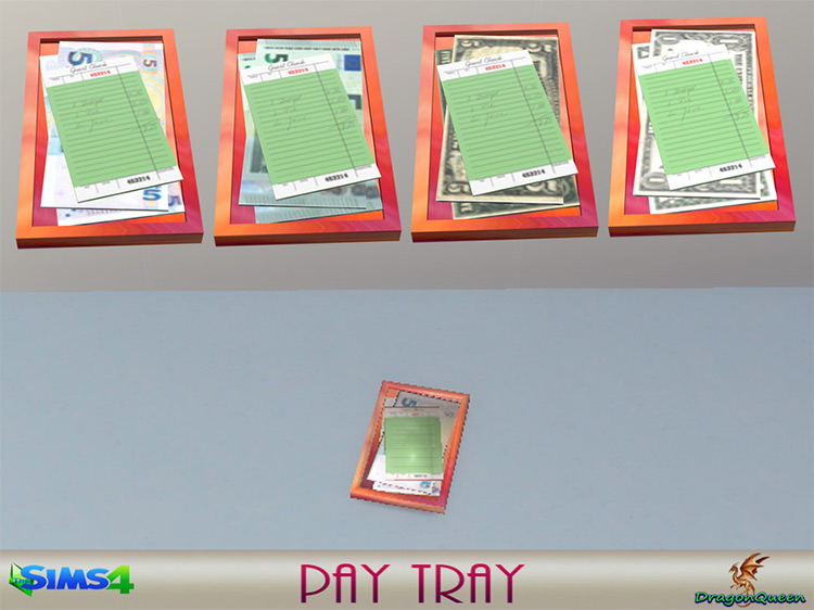 Pay Tray for Sims 4