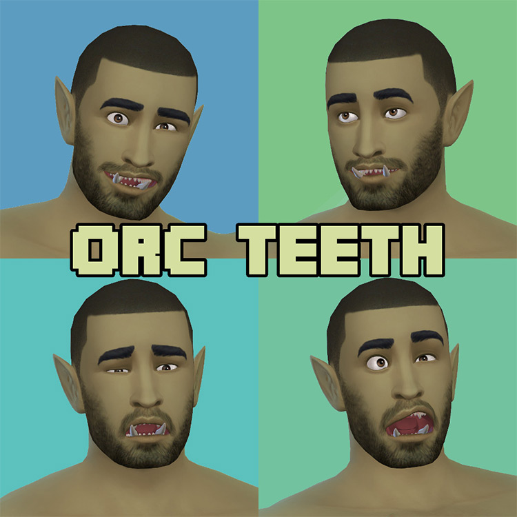 Orc Teeth / Sims 4 CC
